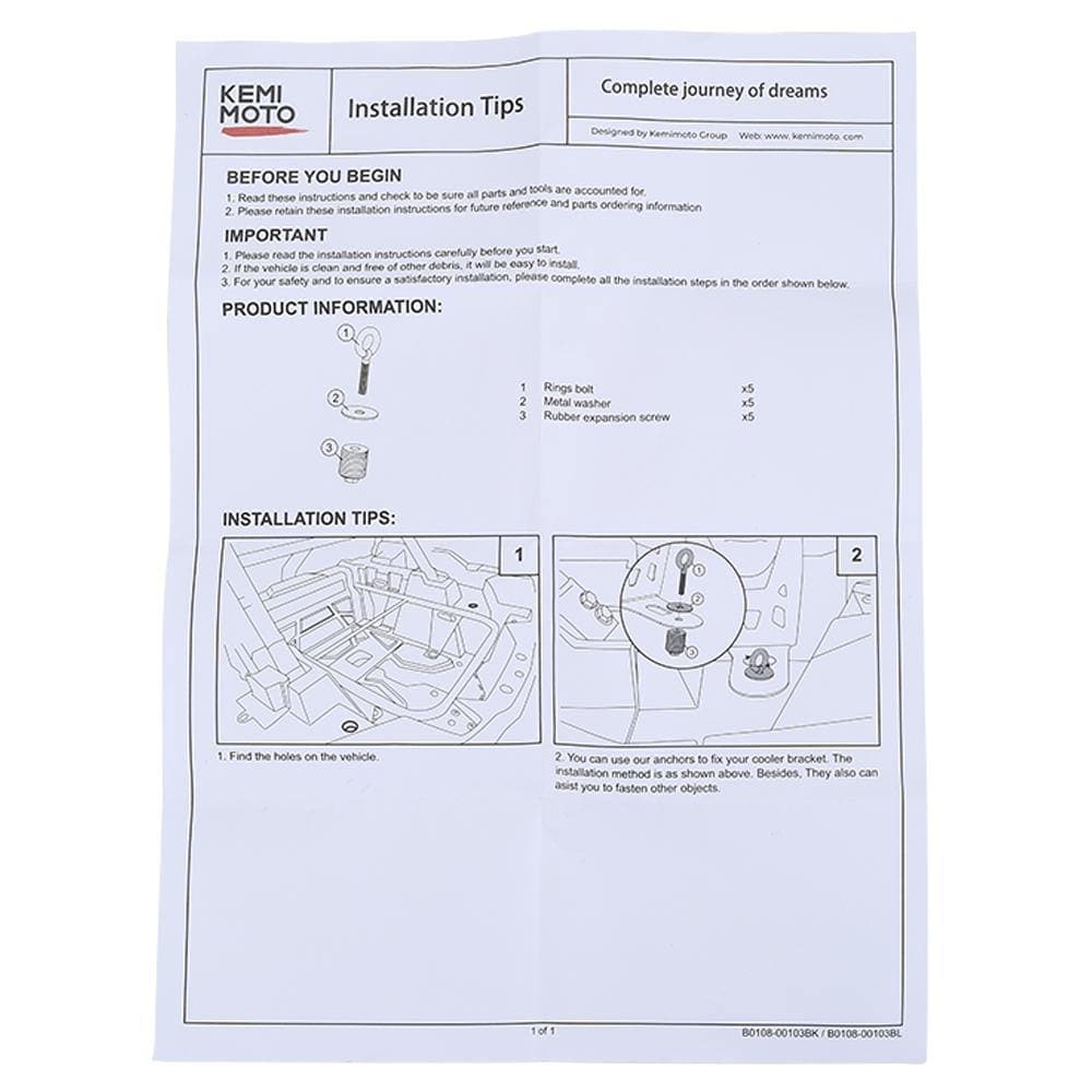 Tie Down Anchors for Polaris RZR / Sportsman / ACE - Image 6