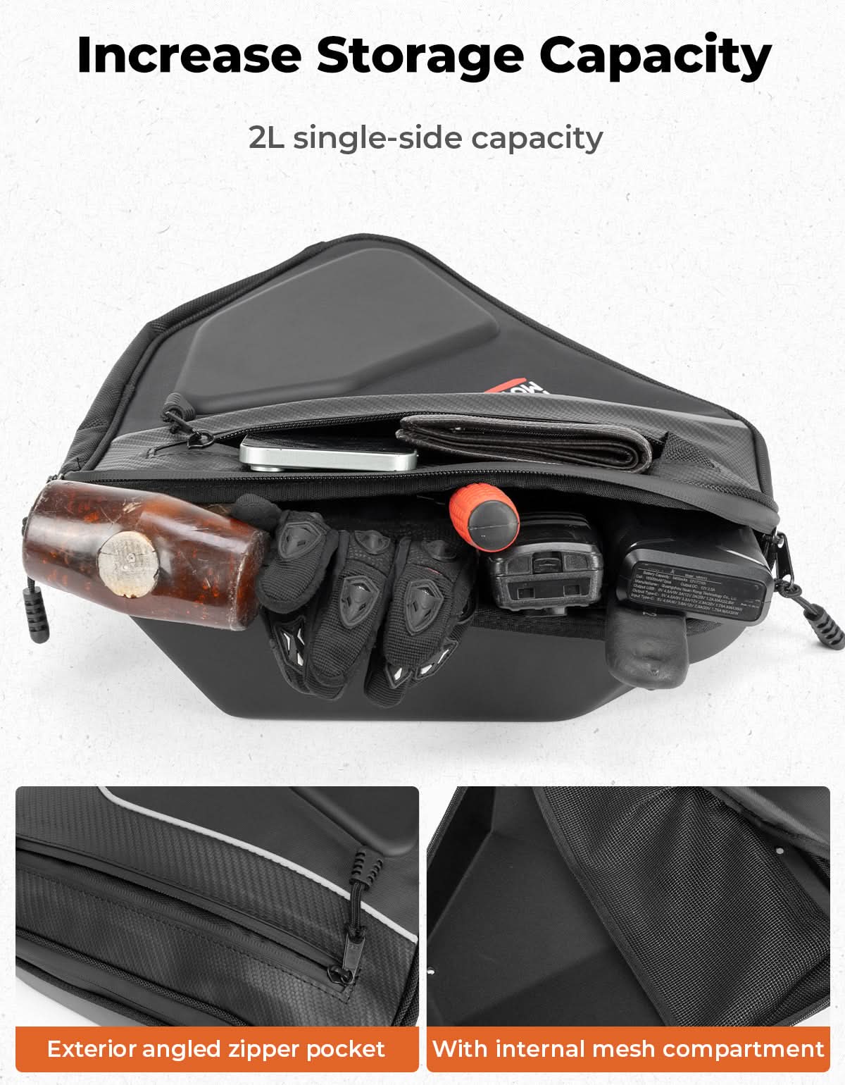 1 Pair EVA Door Bags for Can-Am Maverick Sport Trail - Image 6
