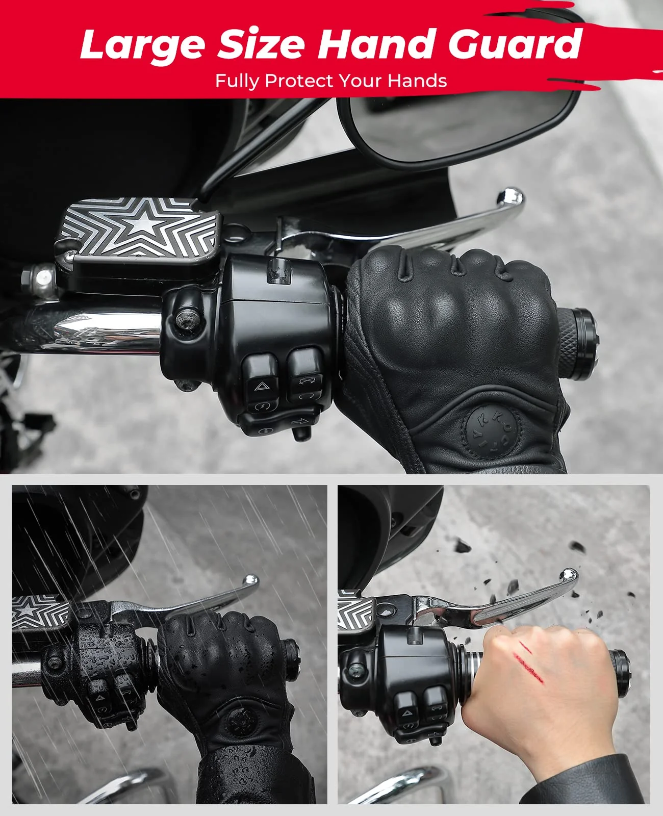 1 Pair Motorcycle Hand Shields for Touring Models 2014-2025 - Image 3