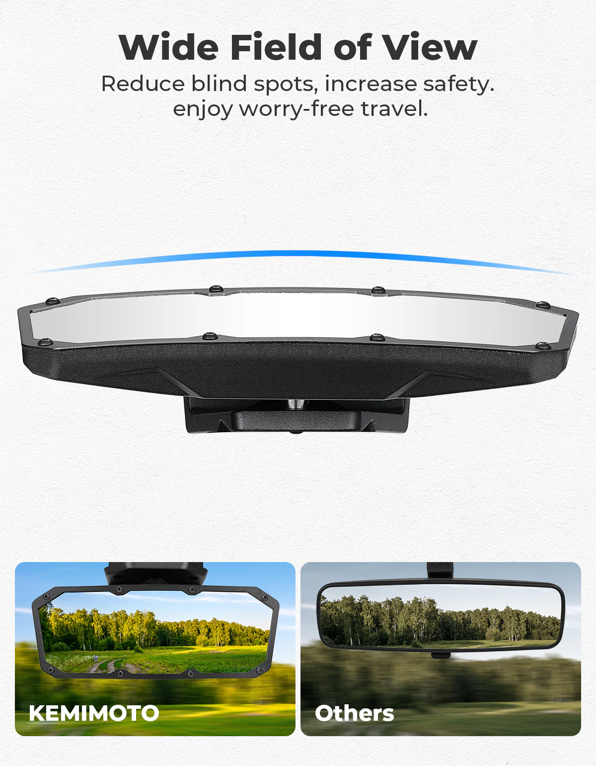 10.2'' Width Center Mirror for Polaris XPEDITION XP/XP 5/ ADV/ADV 5 - Image 4
