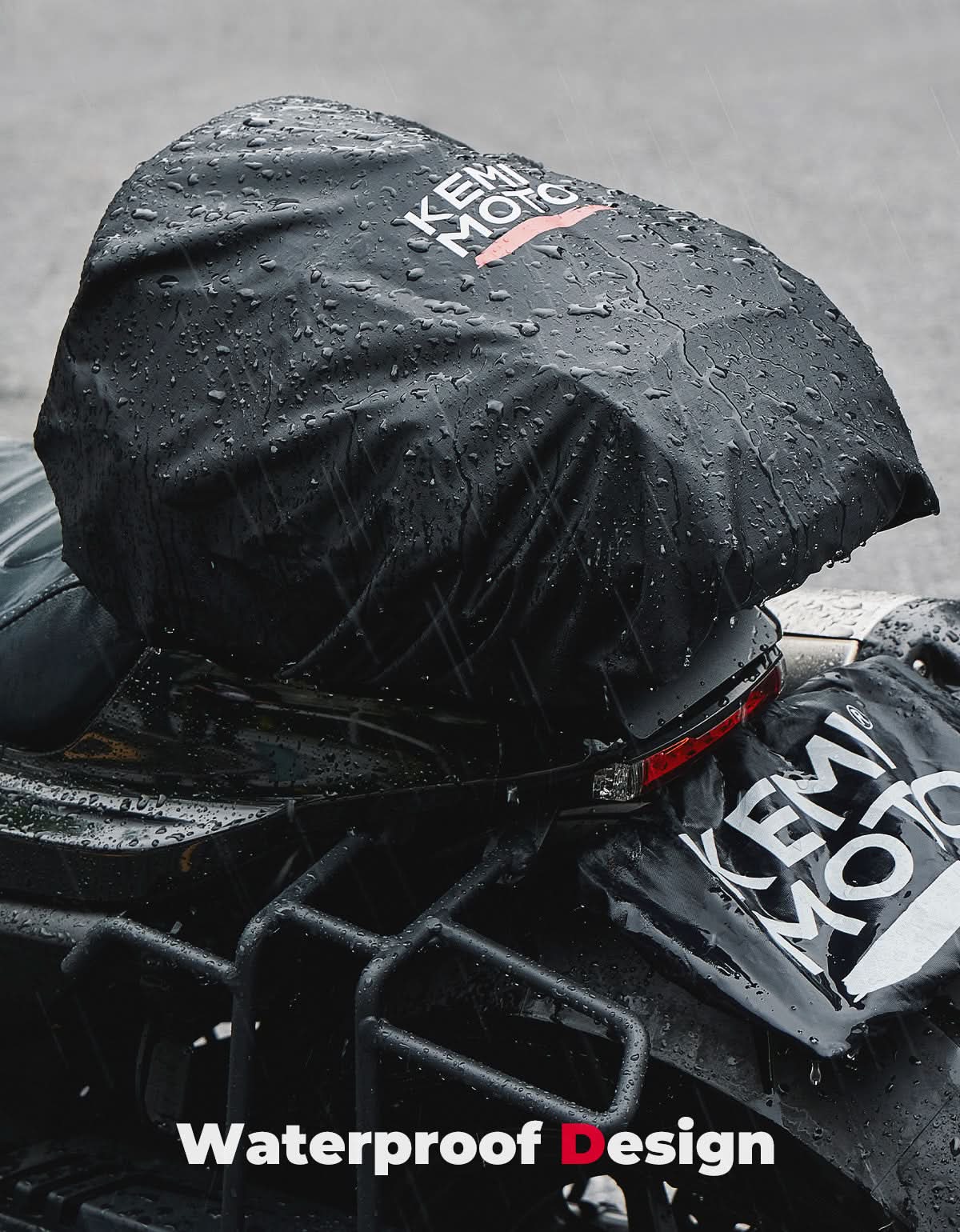 10L Motorcycle Tail Bag, Sports Motorbike Rear Rack Bag - Image 3