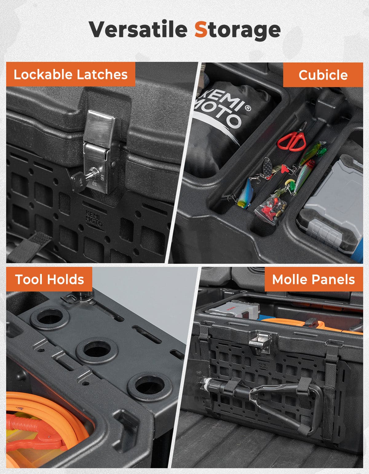 110L Lockable Cargo Box for Can-Am Defender HD10|9|8|7|5 - Image 3