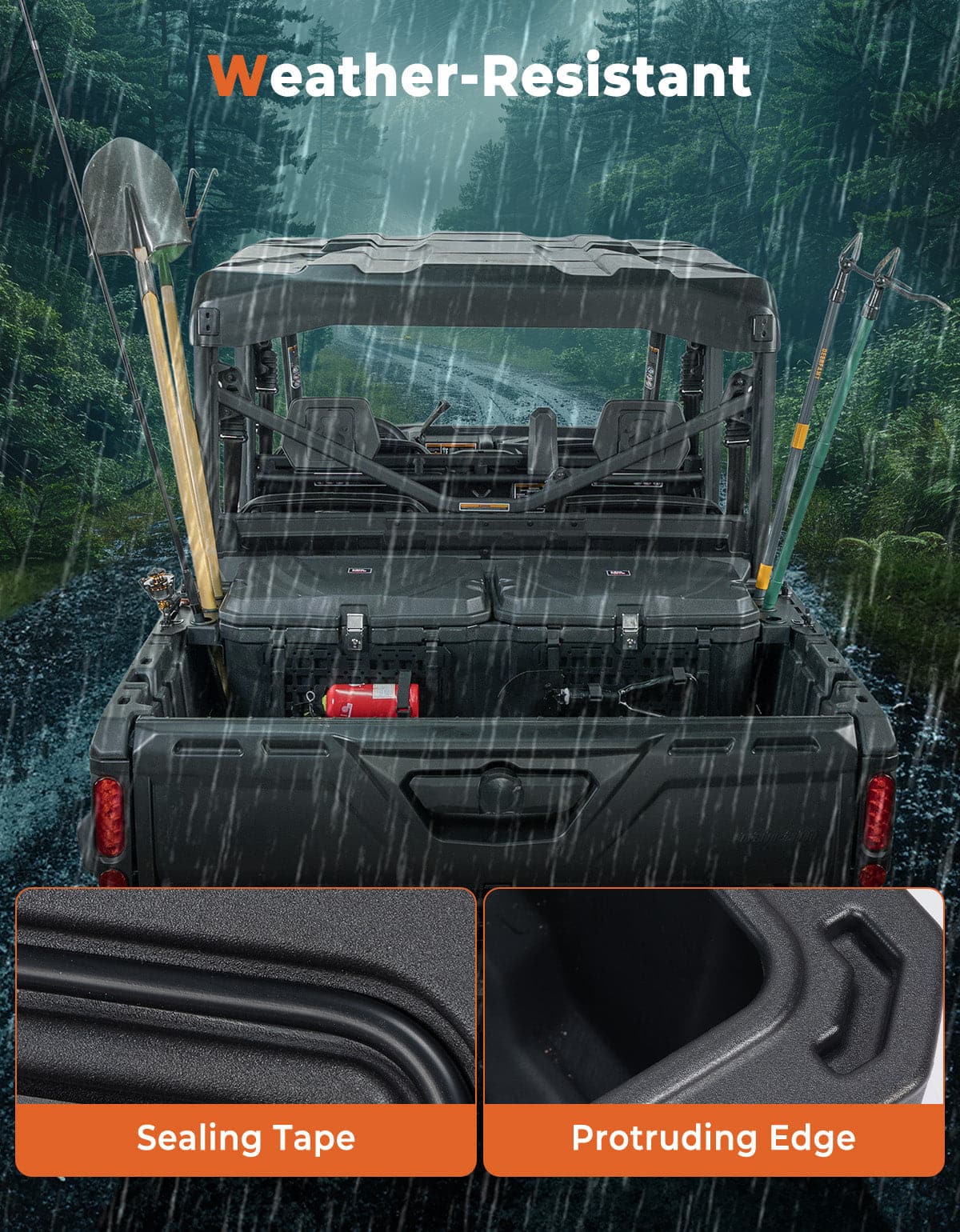 110L Lockable Cargo Box for Can-Am Defender HD10|9|8|7|5 - Image 4