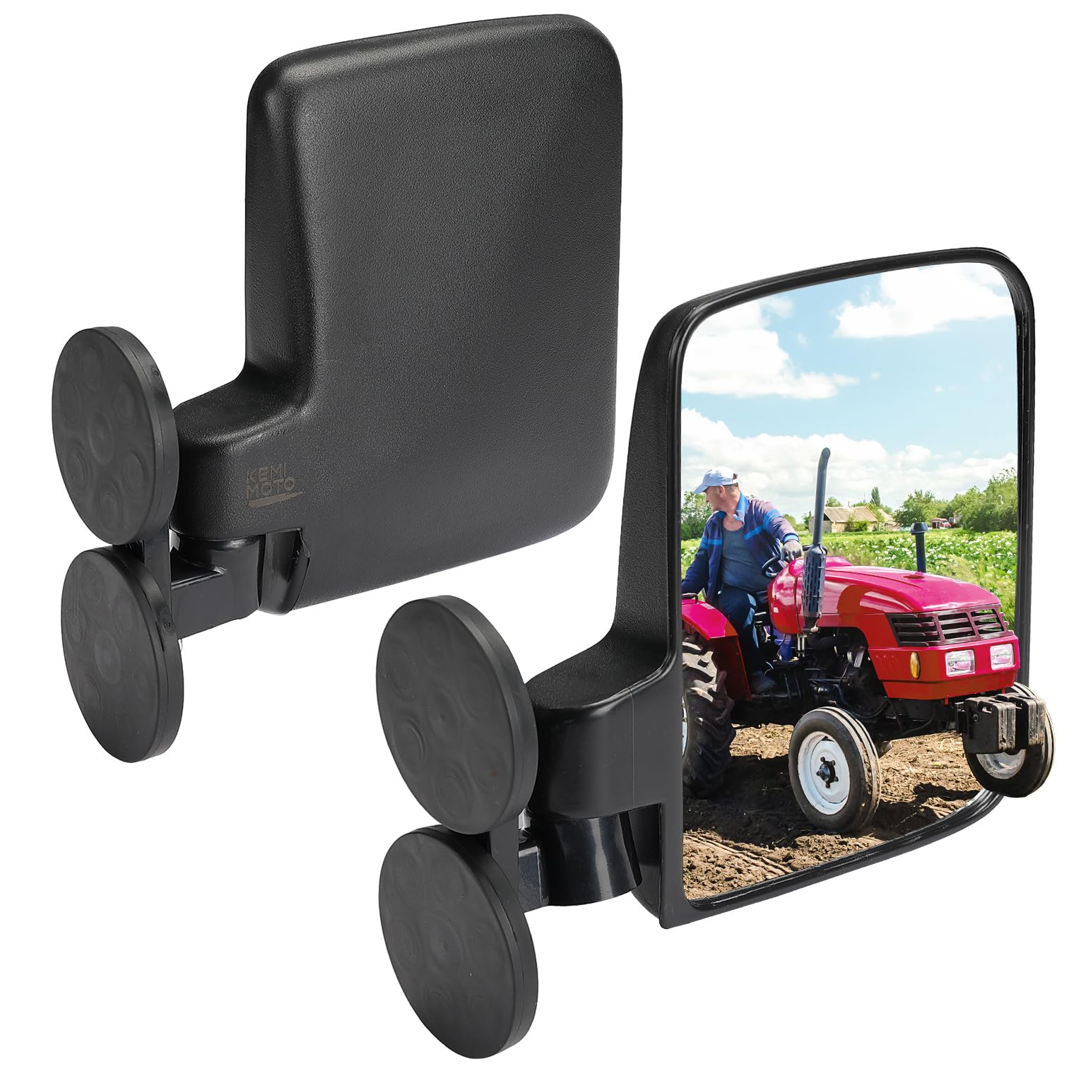 Magnetic Side Mirrors for UTV Golf Cart Tractor Forklifts - Image 8