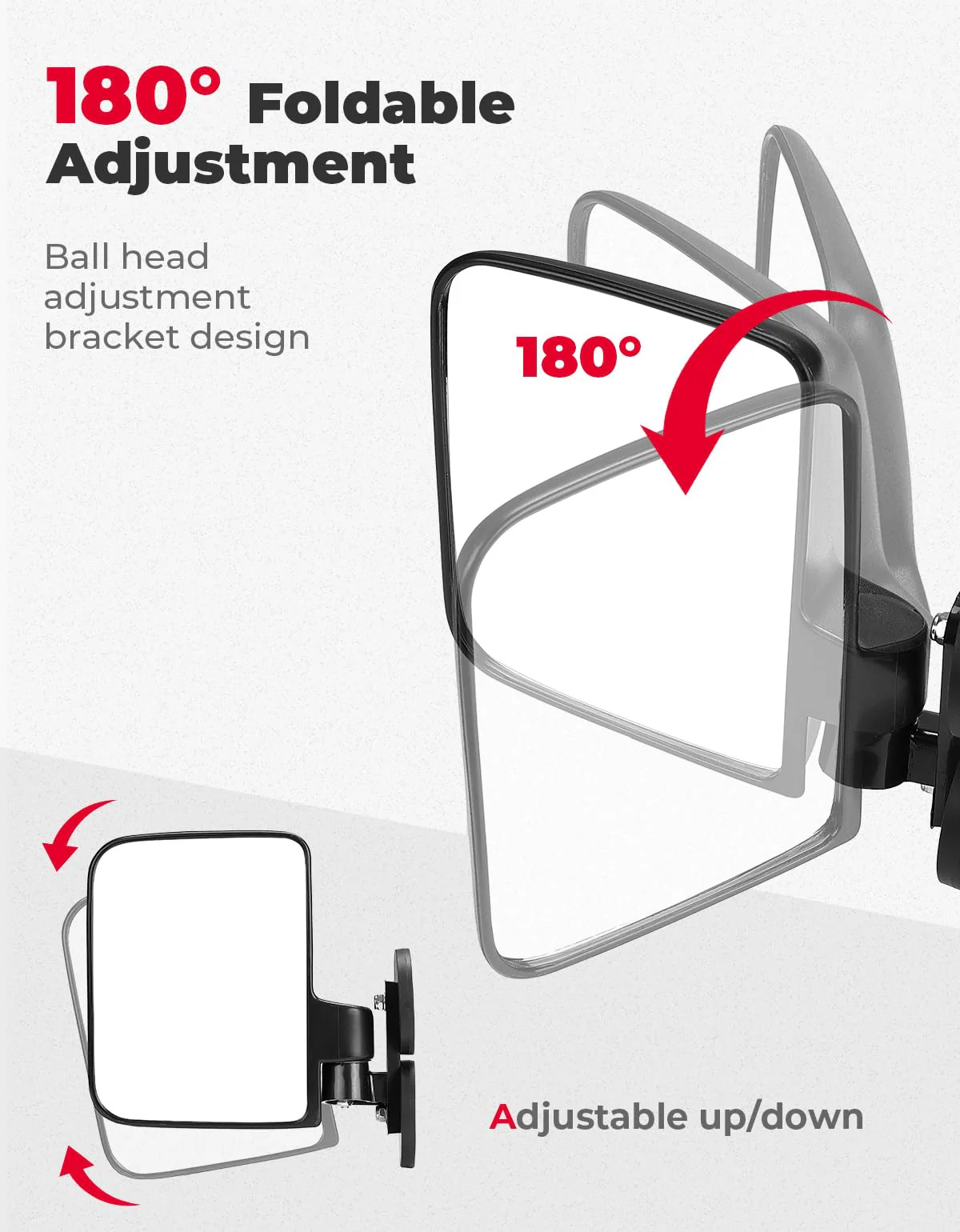 114Lbs Magnetic Side Mirrors for Tractors, Lawn Mover, UTV, ATV (1 pair) - Image 4