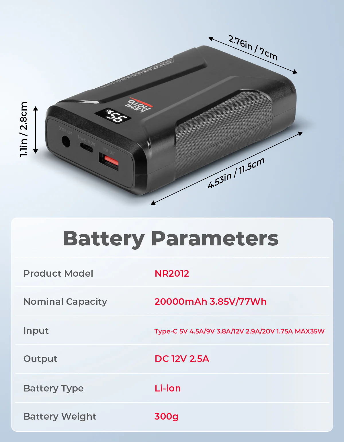 12V Rechargeable Battery for Heated Vest Heated Jackets Heated Hoodies - Image 3