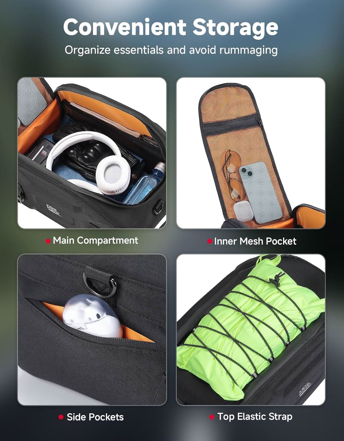 13L Waterproof Tail Bag For Motorcycle - Image 4
