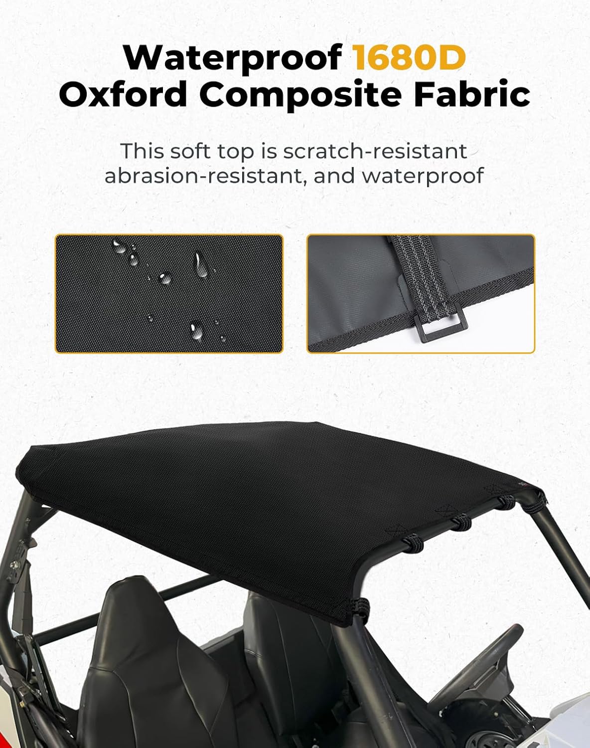 1680D Oxford Fabric Roof for RZR 570/Trail 570/800 - Image 3