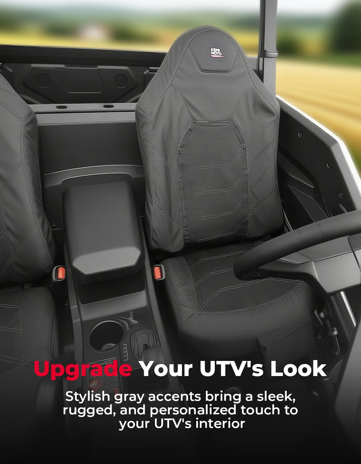 1680D UTV Seat Covers for Polaris General - Image 3