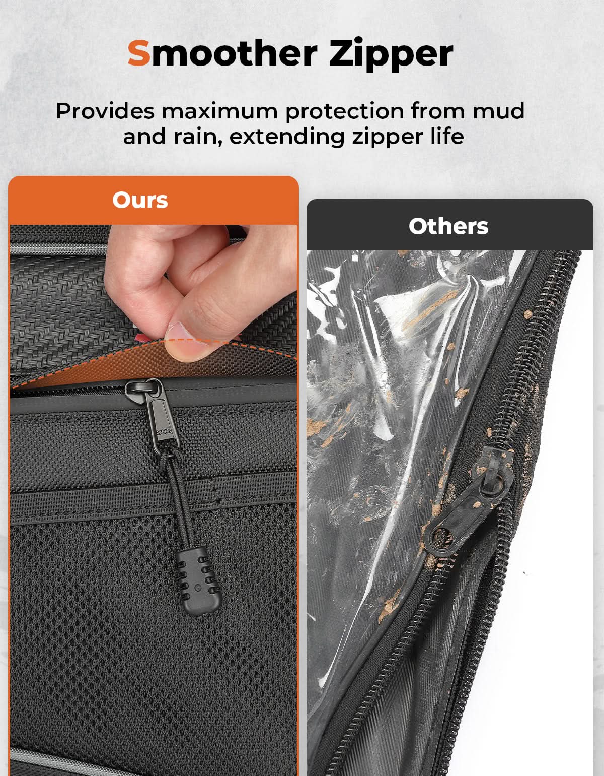 1Pair Door Bags with Knee Pads for Can Am Commander - Image 5