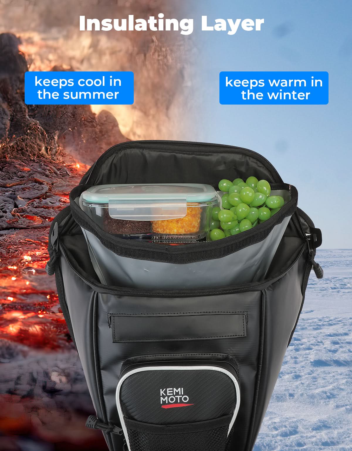 2-in-1 Cooler Storage Bag for Polaris RZR XP 1000, 900, 800, 570 - Image 4