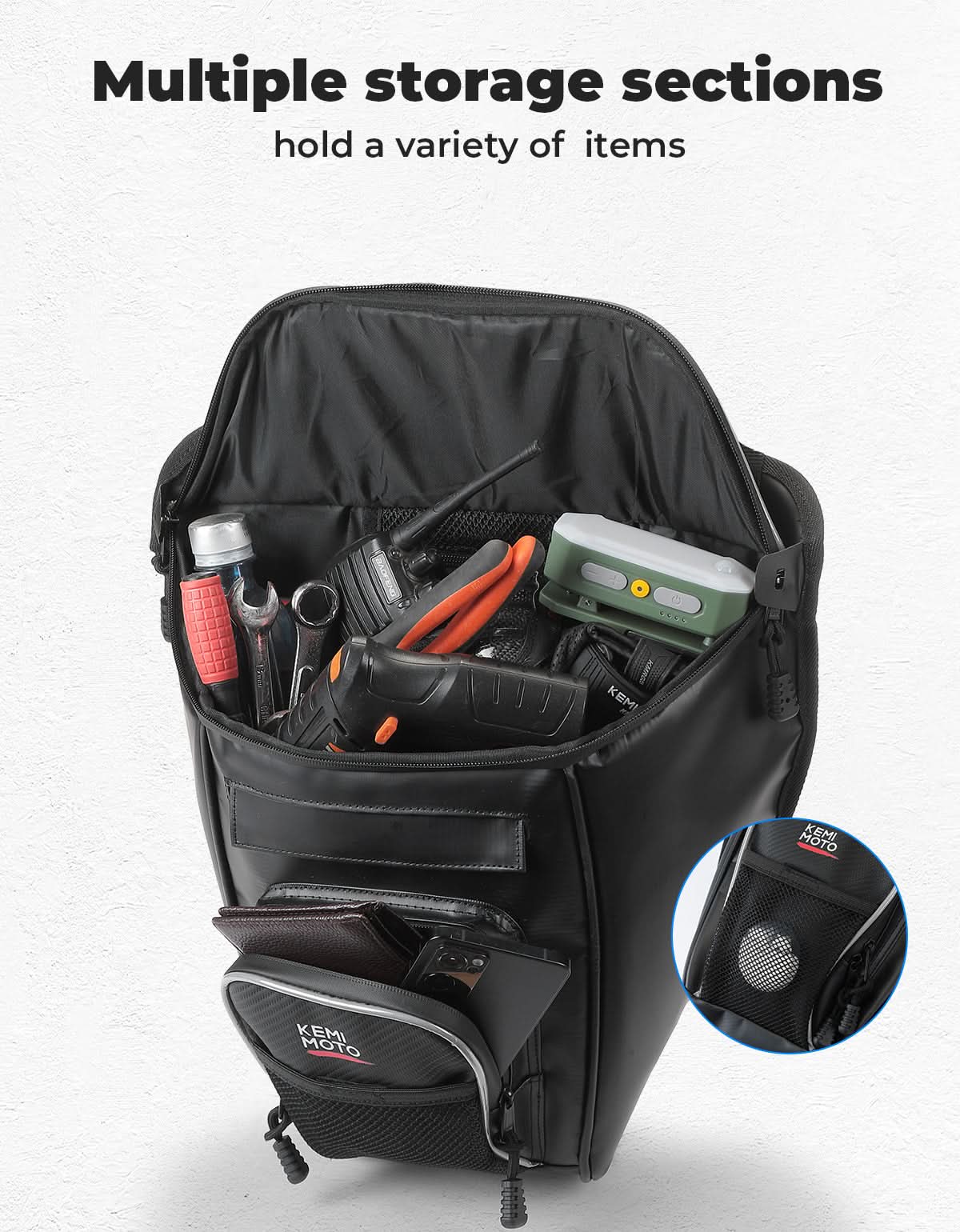 2-in-1 Cooler Storage Bag for Polaris RZR XP 1000, 900, 800, 570 - Image 5