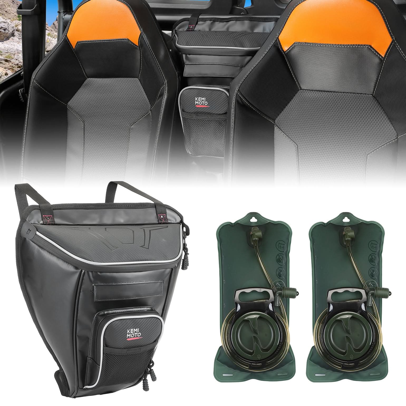 2-in-1 Cooler Storage Bag for Polaris RZR XP 1000, 900, 800, 570 - Image 8
