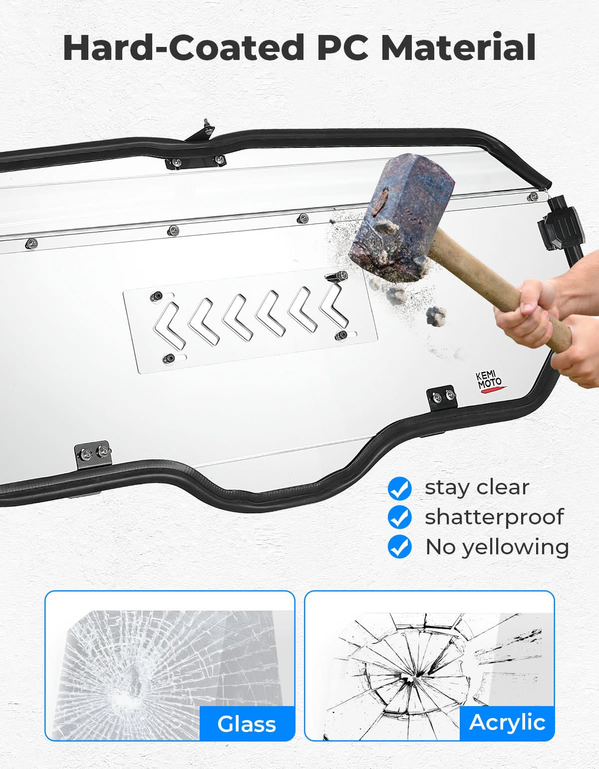 2-IN-1 Sliding Rear Window for Honda Talon 1000X/R - Image 5