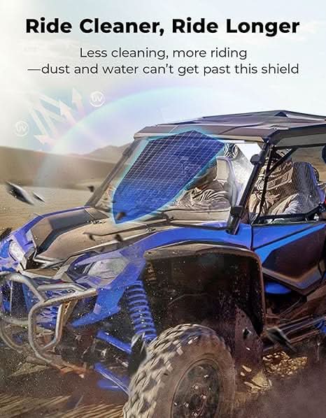 2-IN-1 UTV Front Windshield with Vents for Talon 1000X/1000R - Image 5