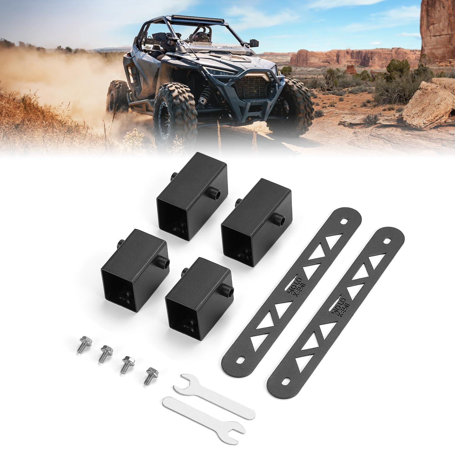 2" Main Driver Seat Risers for RZR PRO XP 2020-2023 (4PCS) - Image 7