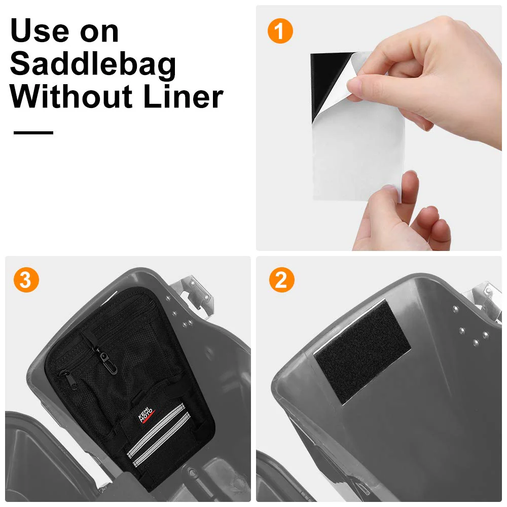 2 Pack Universal Saddlebag Organizers - Image 2