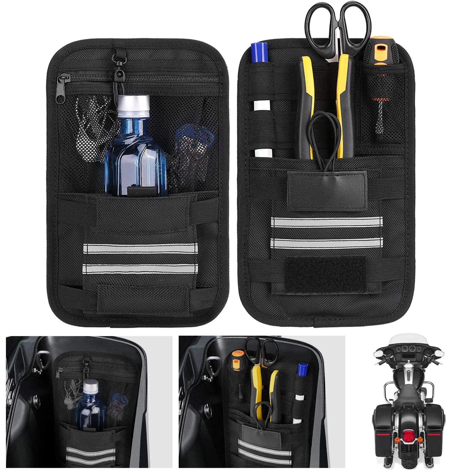 2 Pack Universal Saddlebag Organizers - Image 6