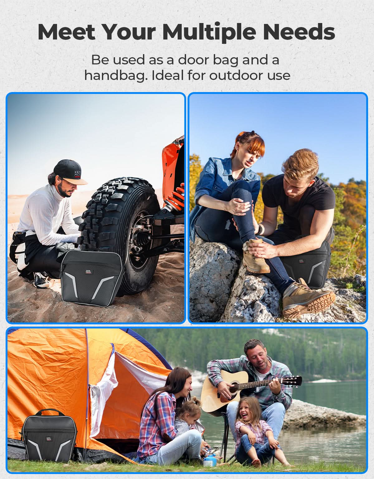 Universal Door Storage Bags for Polaris RZR, Ranger, Can-Am, CFMOTO - Image 7