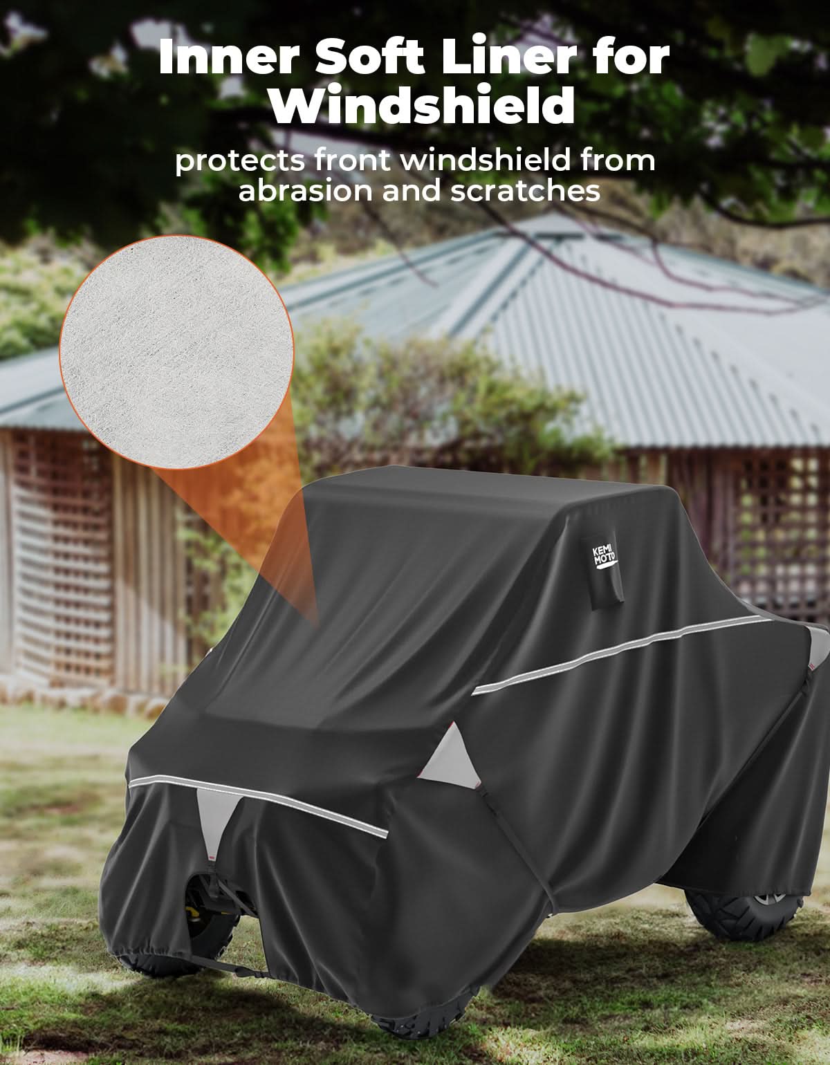 2-Seater UTV Trailering Cover for Ranger,Defender, Uforce, Mule - Image 4