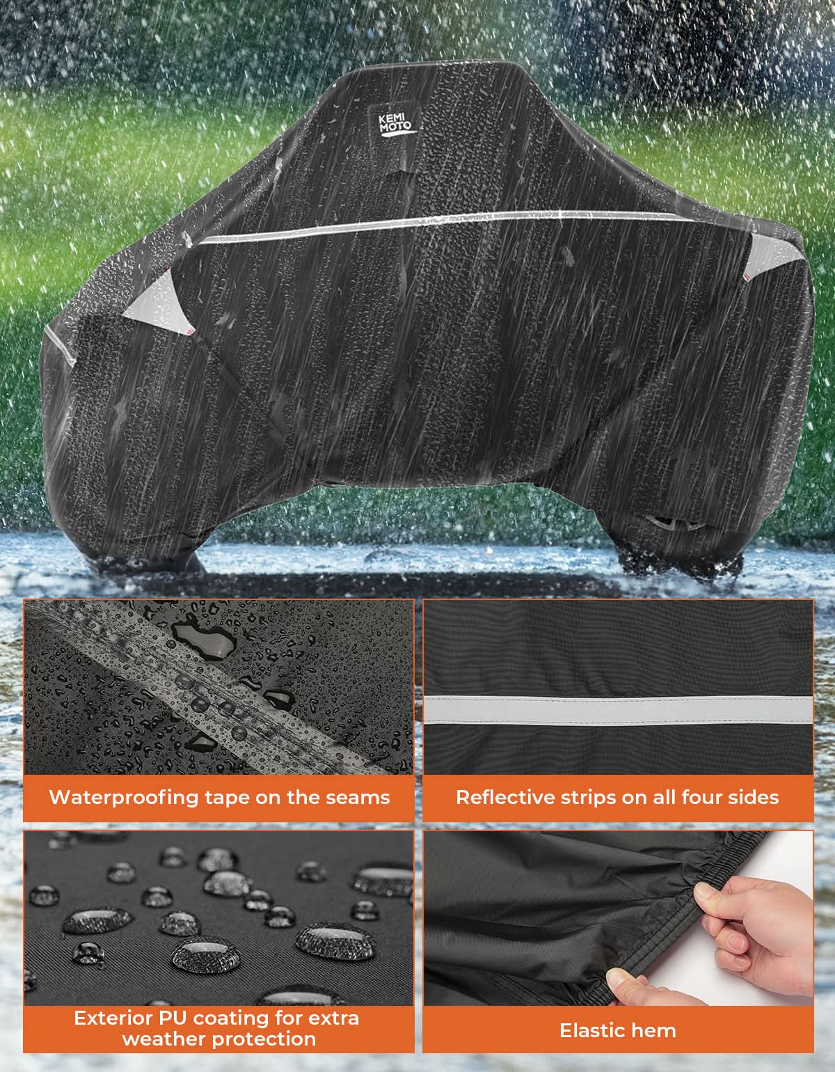 2-Seater UTV Trailering Cover for Ranger,Defender, Uforce, Mule - Image 6
