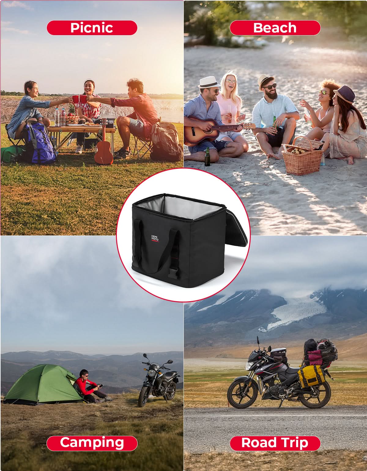 20L Insulated Tail Bag for Motorcycle - Image 6