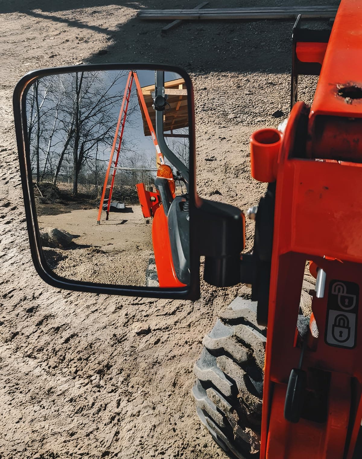 Magnetic Side Mirrors for UTV Golf Cart Tractor Forklifts - Image 7