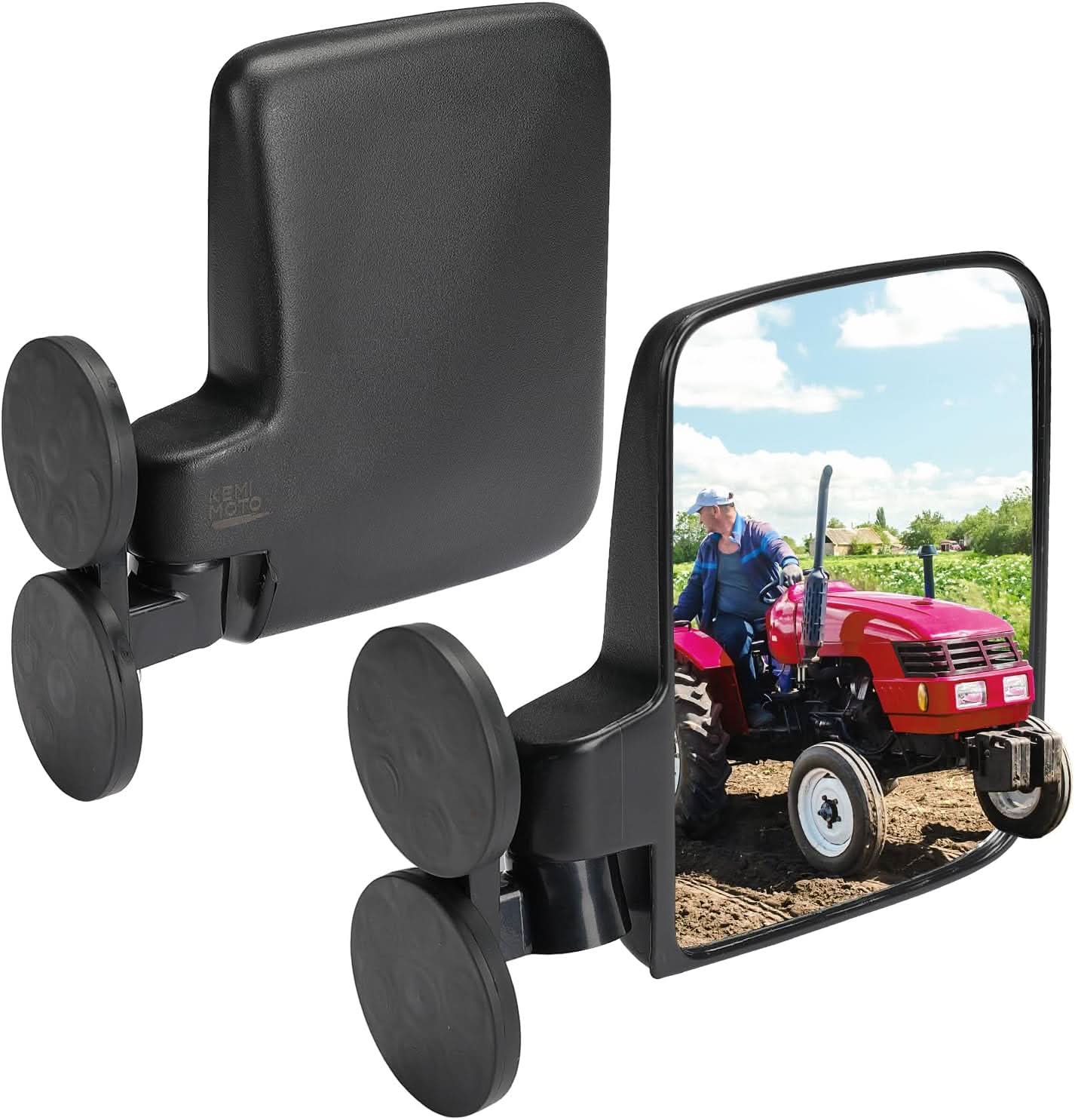 Magnetic Side Mirrors for UTV Golf Cart Tractor Forklifts - Image 9