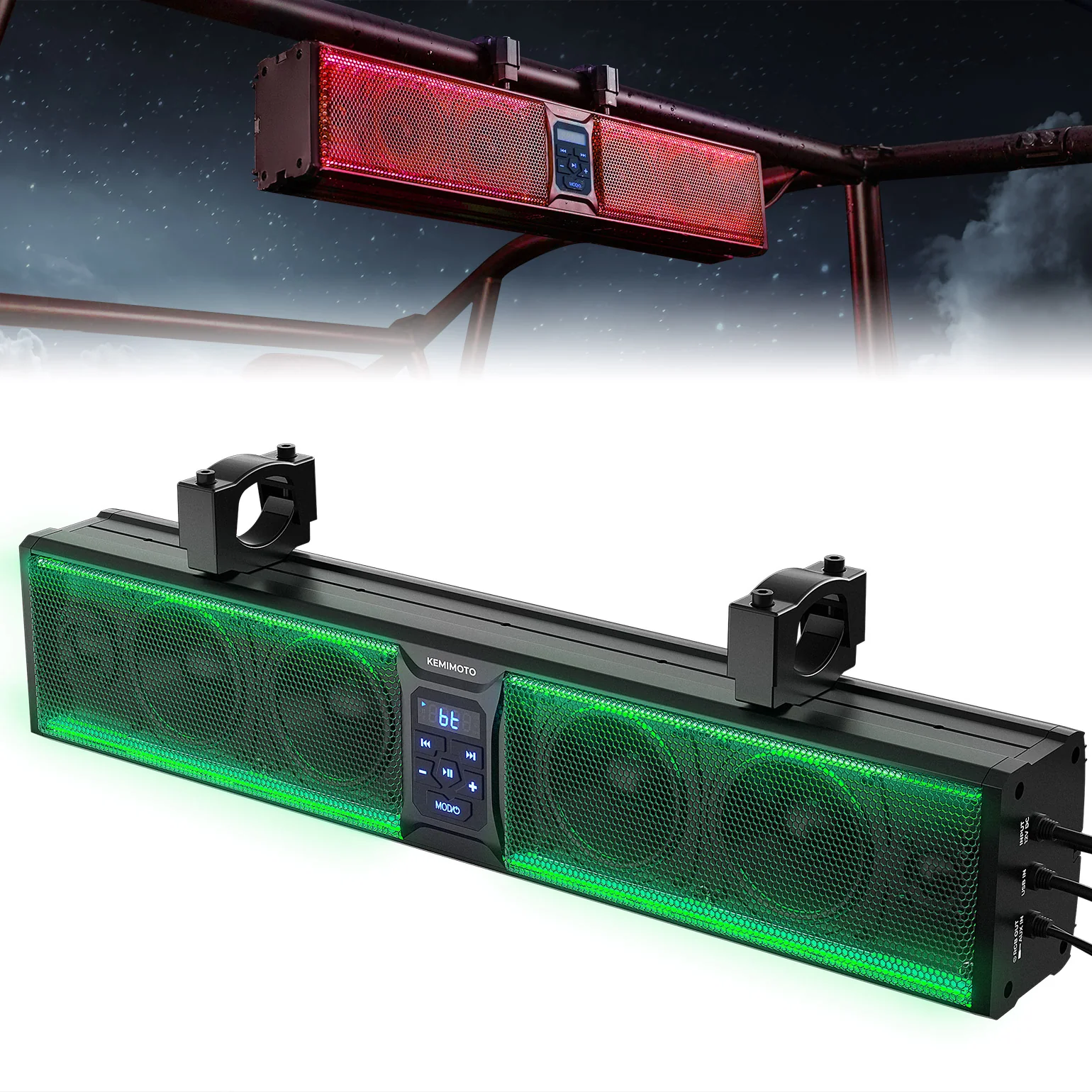 26 Inch UTV Sound Bar w/ MUSIC SYNC RGB Multicolor Lights - Image 2