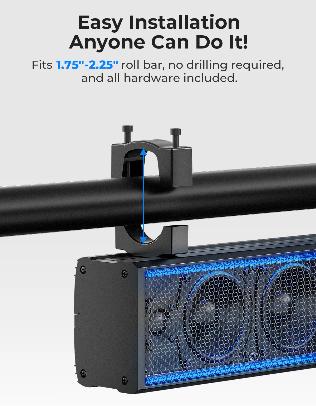 26 Inch UTV Sound Bar w/ MUSIC SYNC RGB Multicolor Lights - Image 6