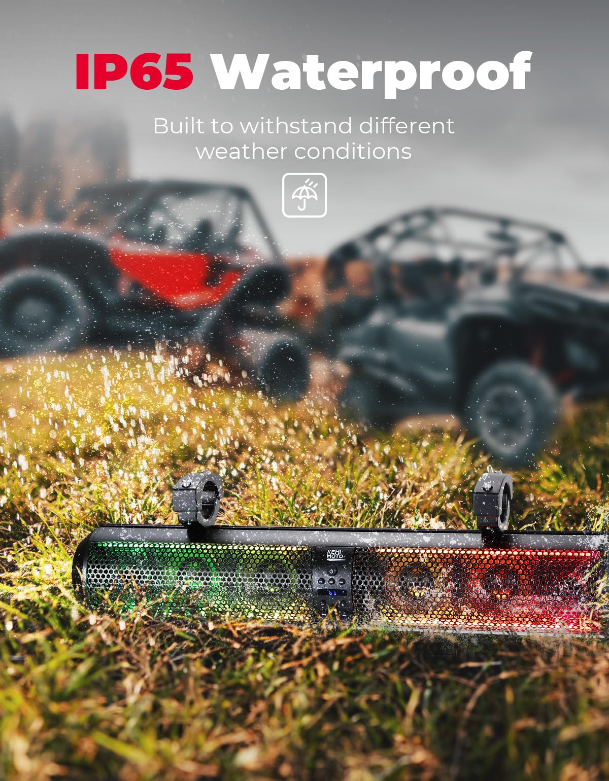28 Inch RGB Bluetooth Soundbar for Golf Carts - Image 5