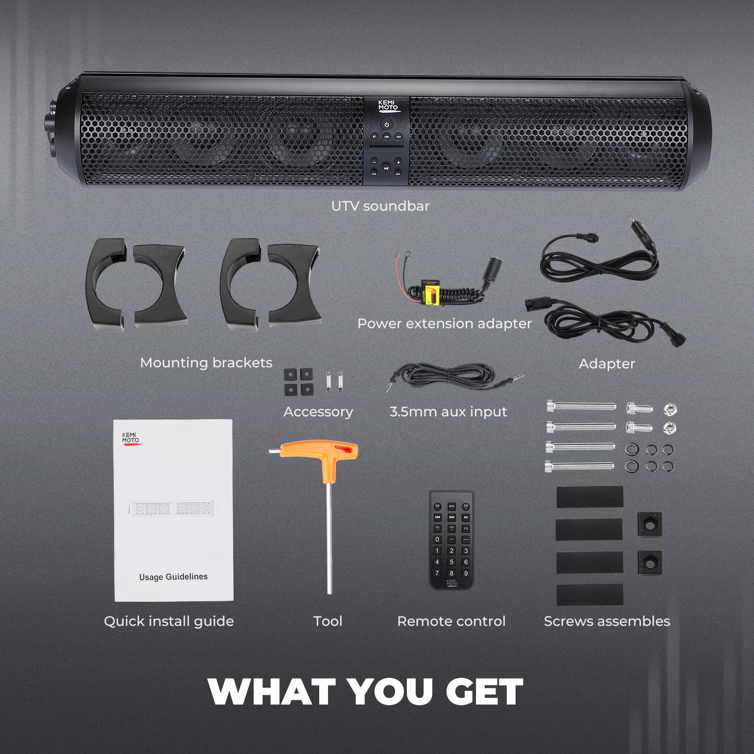 28 Inch RGB Bluetooth Soundbar for Boats - Image 8