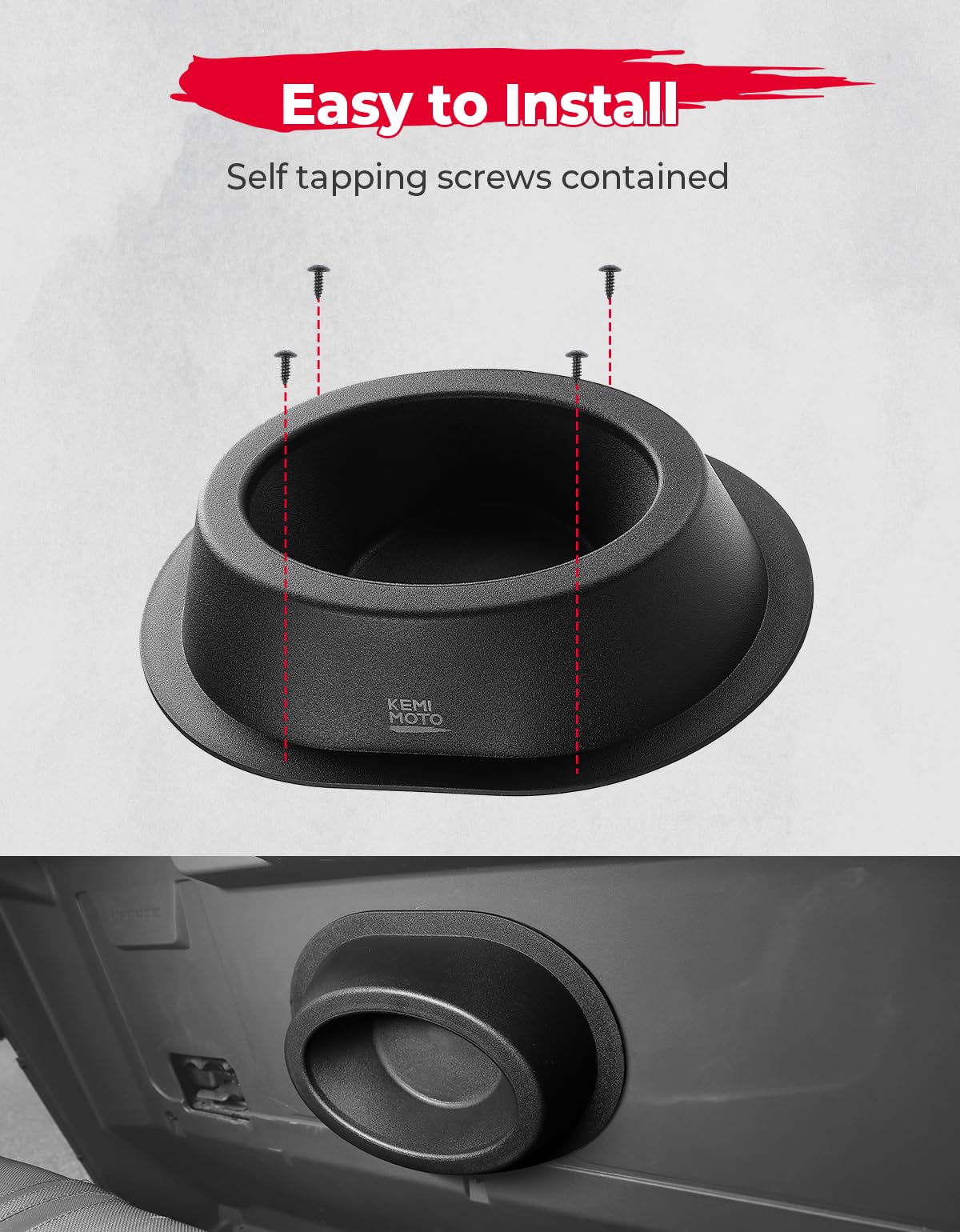 2PCS UTV Universial Speaker Pods for 6.5" Speakers - Image 6