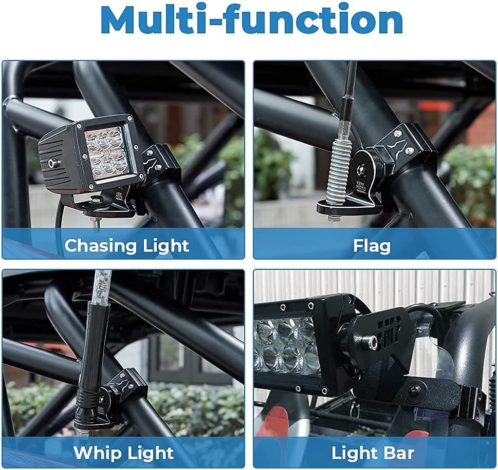 2PCS Whip Light w/RF, APP Control & Flag mount & 12V Switch On-off - Image 9
