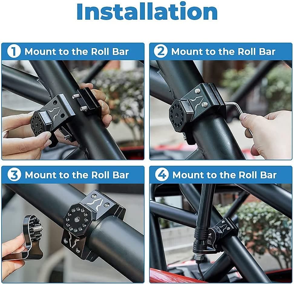 Spiral Whip Light Set, 2PCS Whip Light & Flag mount & 12V Switch On-off - Image 10