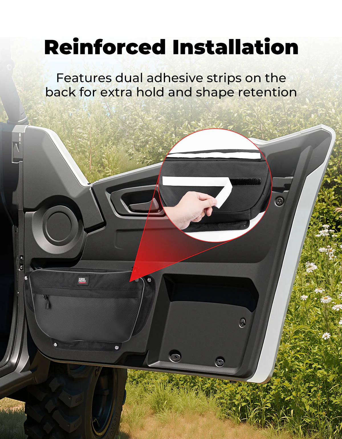 3.5L Door Storage Bags For Wolverine RMAX - Image 3