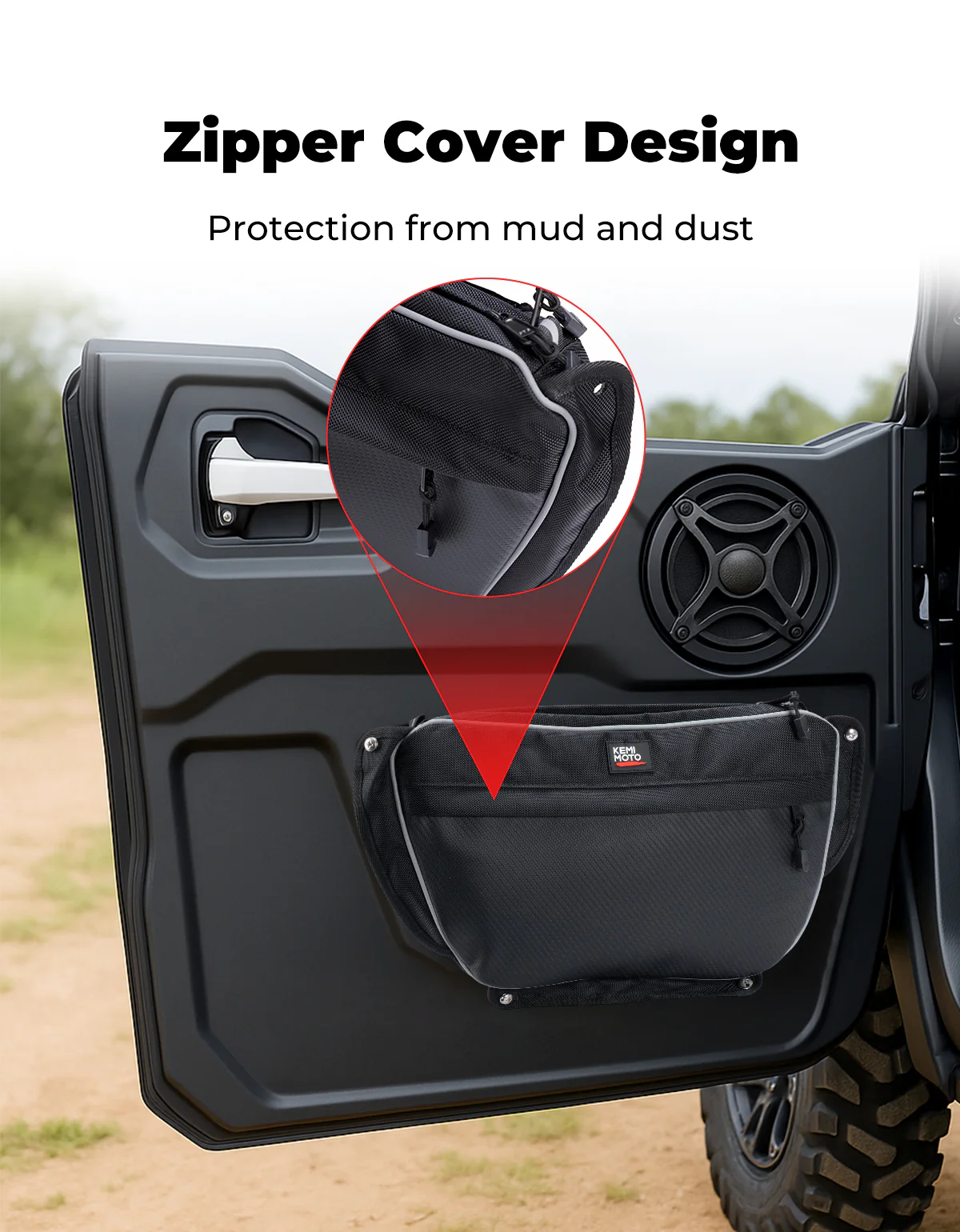 3.5L Door Storage Bags For Wolverine RMAX - Image 4