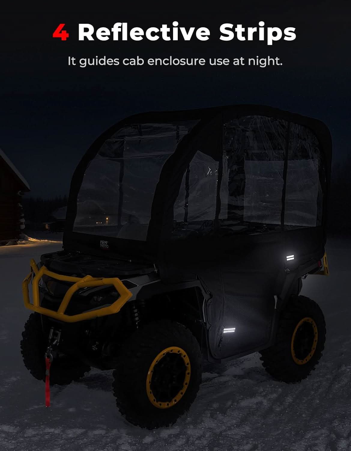 3-in-1 Extra Large ATV Cab Enclosure for Polaris, Can-Am, Kawasaki, Arctic Cat, CFMOTO - Image 9