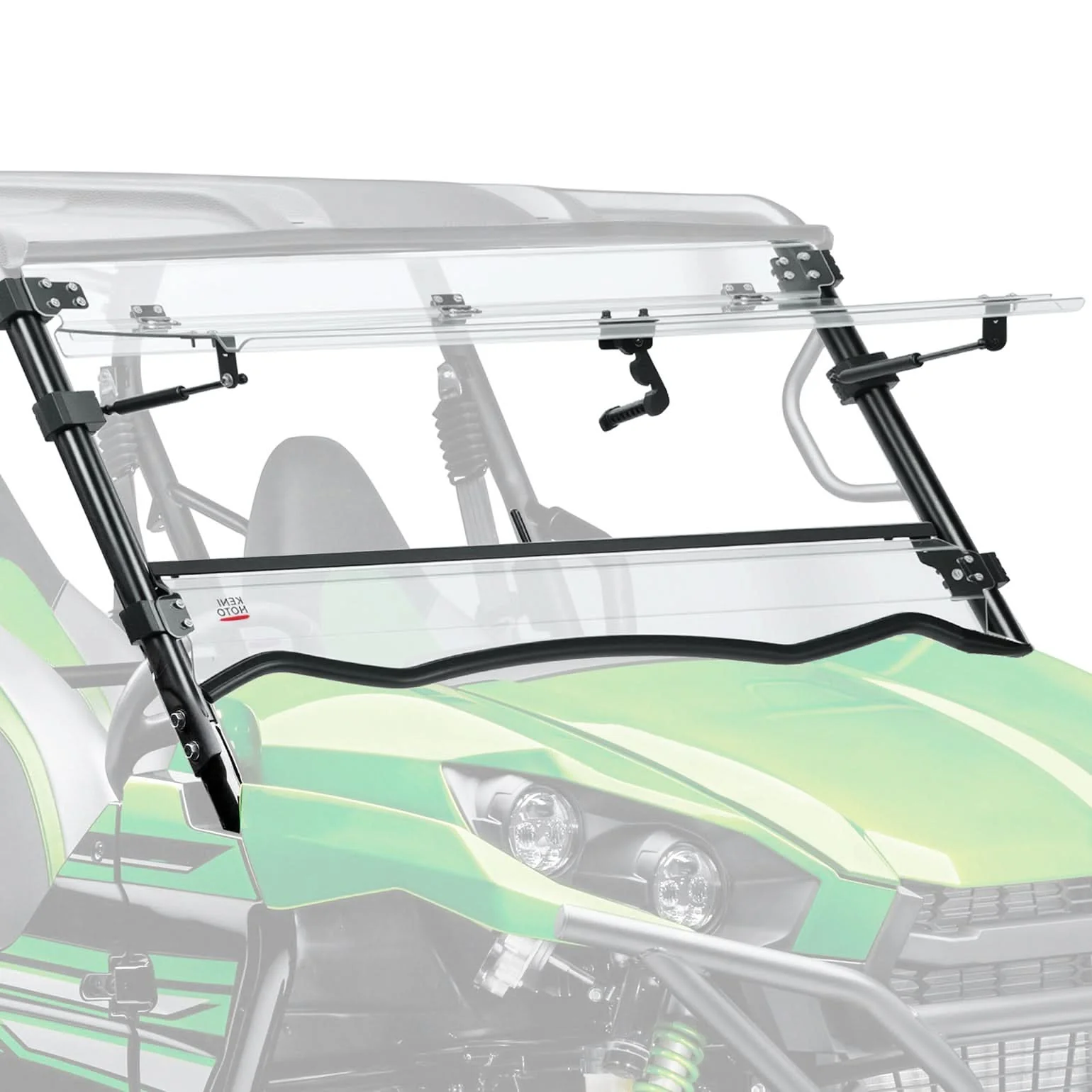 3-in-1 Flip Windshield For Kawasaki Teryx - Image 9