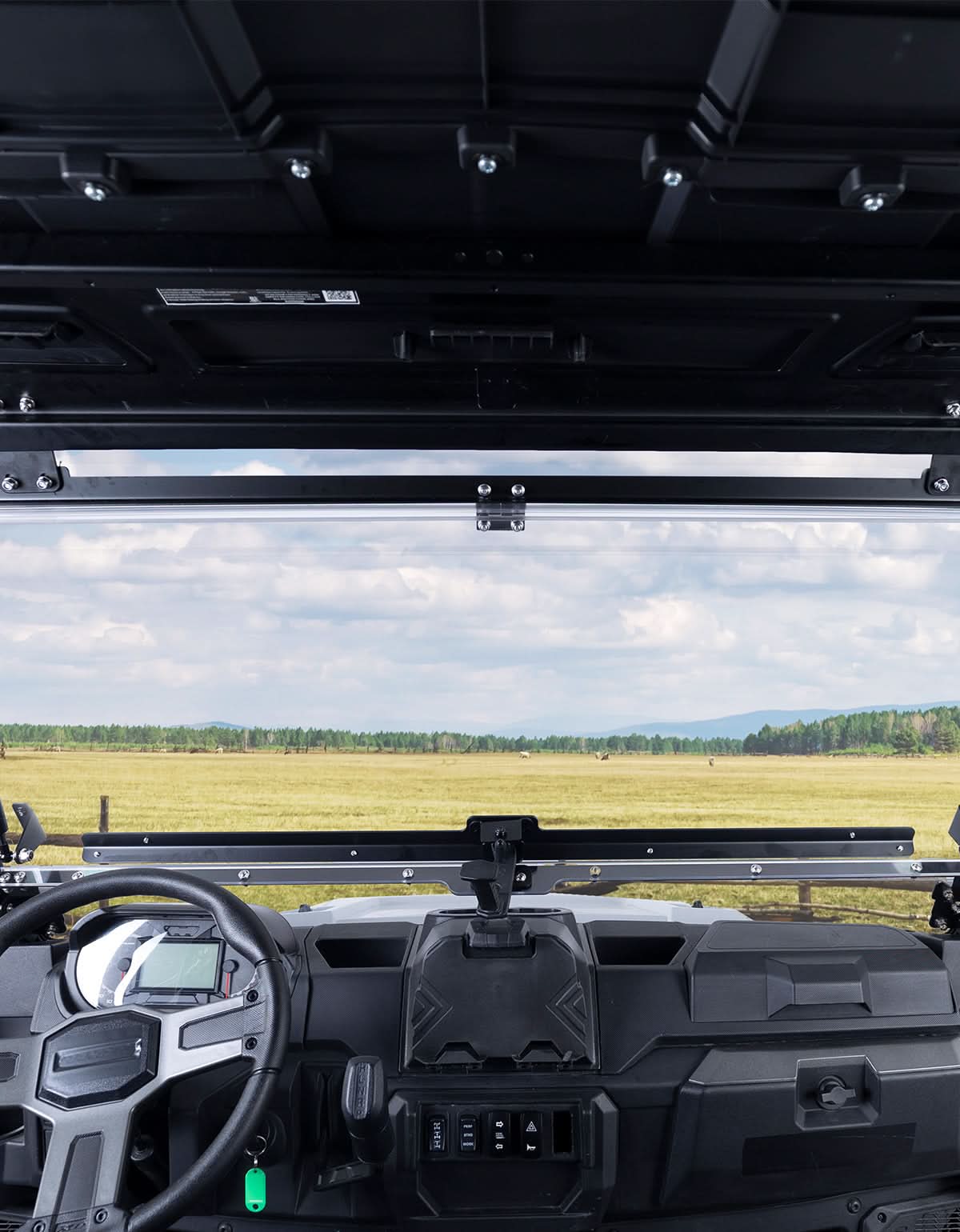 3-IN-1 Flip Windshield for Polaris Ranger XP 1000/ Crew XP 1000 2015-2026 - Image 10