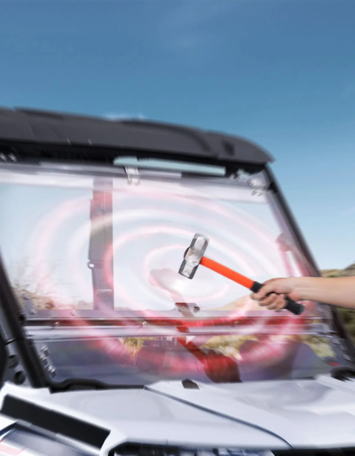 3-IN-1 Flip Windshield for Polaris Ranger XP 1000/ Crew XP 1000 2015-2026 - Image 9