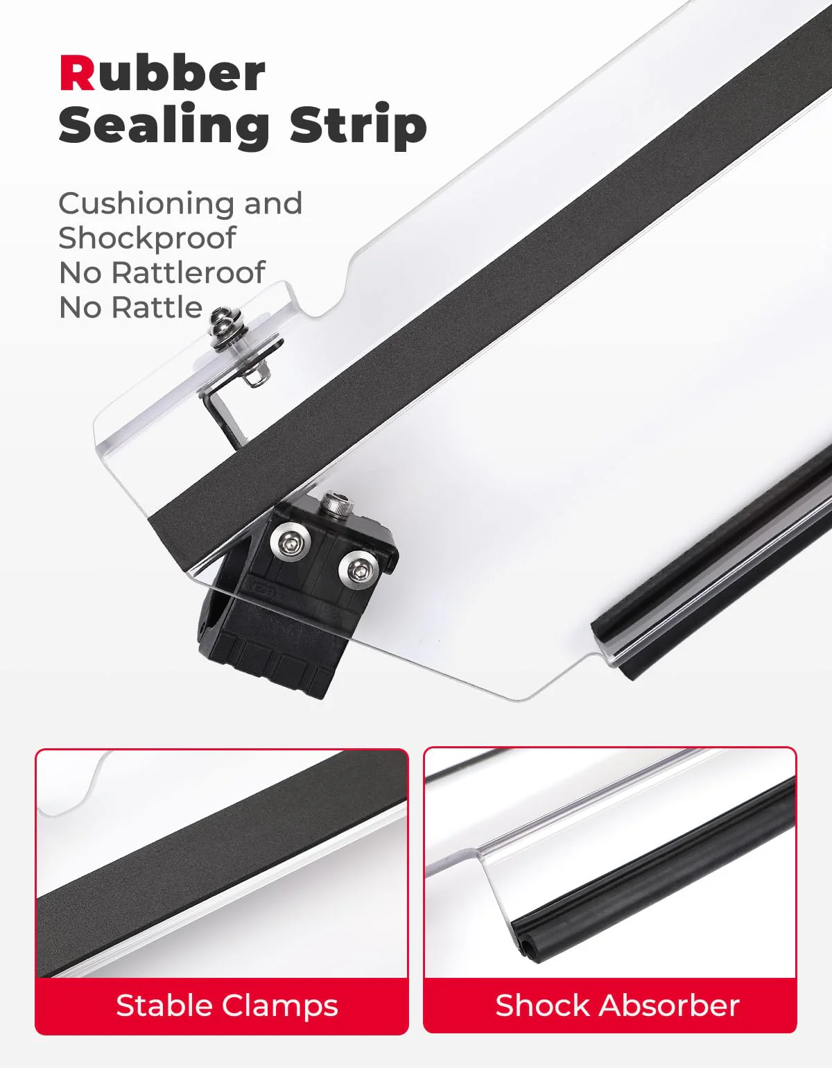 3-in-1 Folding Half Flip Windshield for CFMOTO ZForce 950 - Image 5