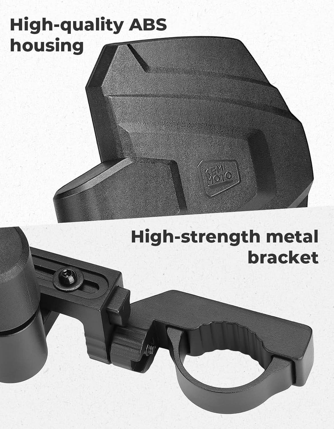 3 in 1 Large Side Mirrors Fit in 1.65-2" Roll-Bar For RZR|X3|Pioneer|Uforce - Image 7