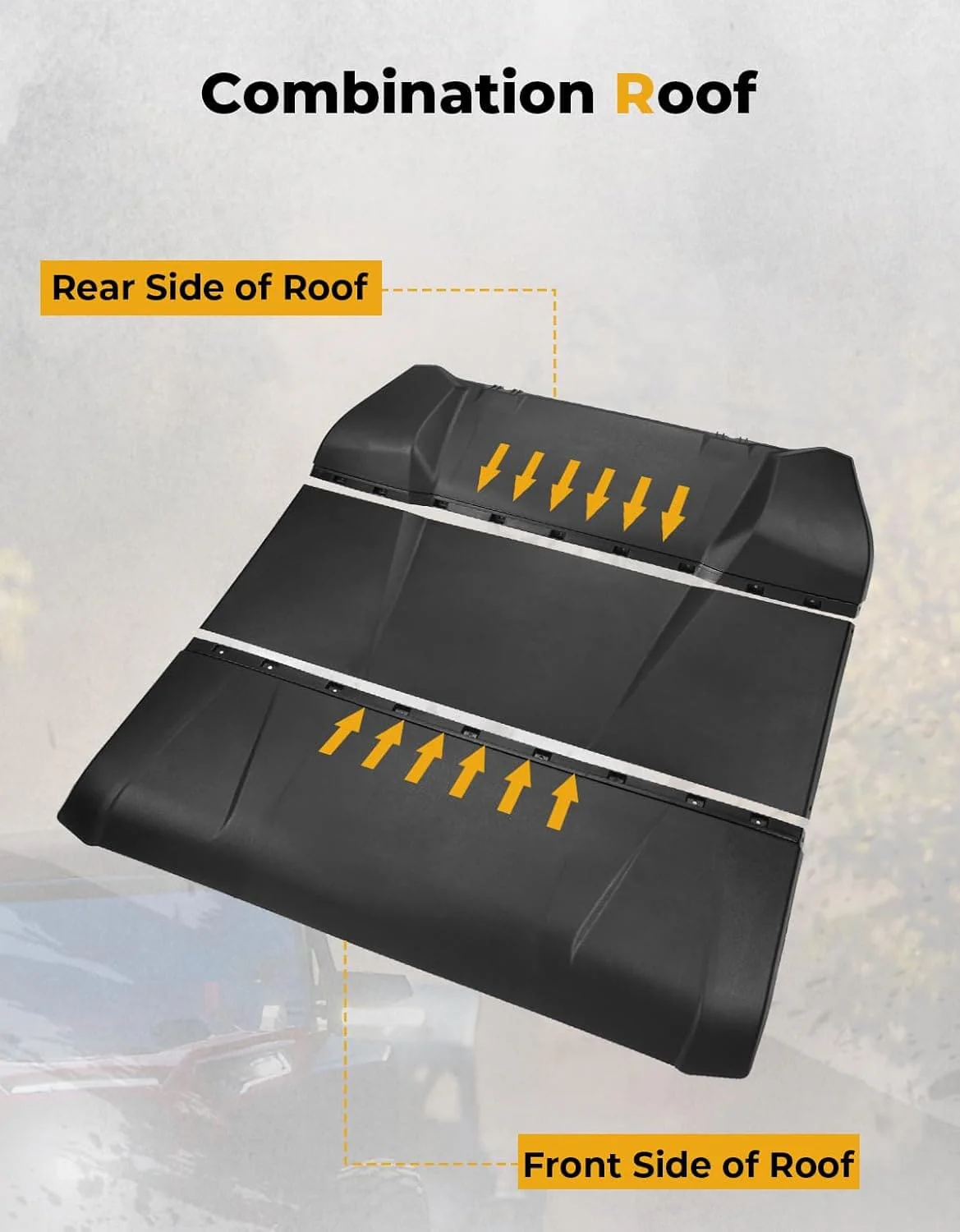 3-in-1 UTV Roof Hard Top for Polaris RZR XP 1000 2024-2025 - Image 2