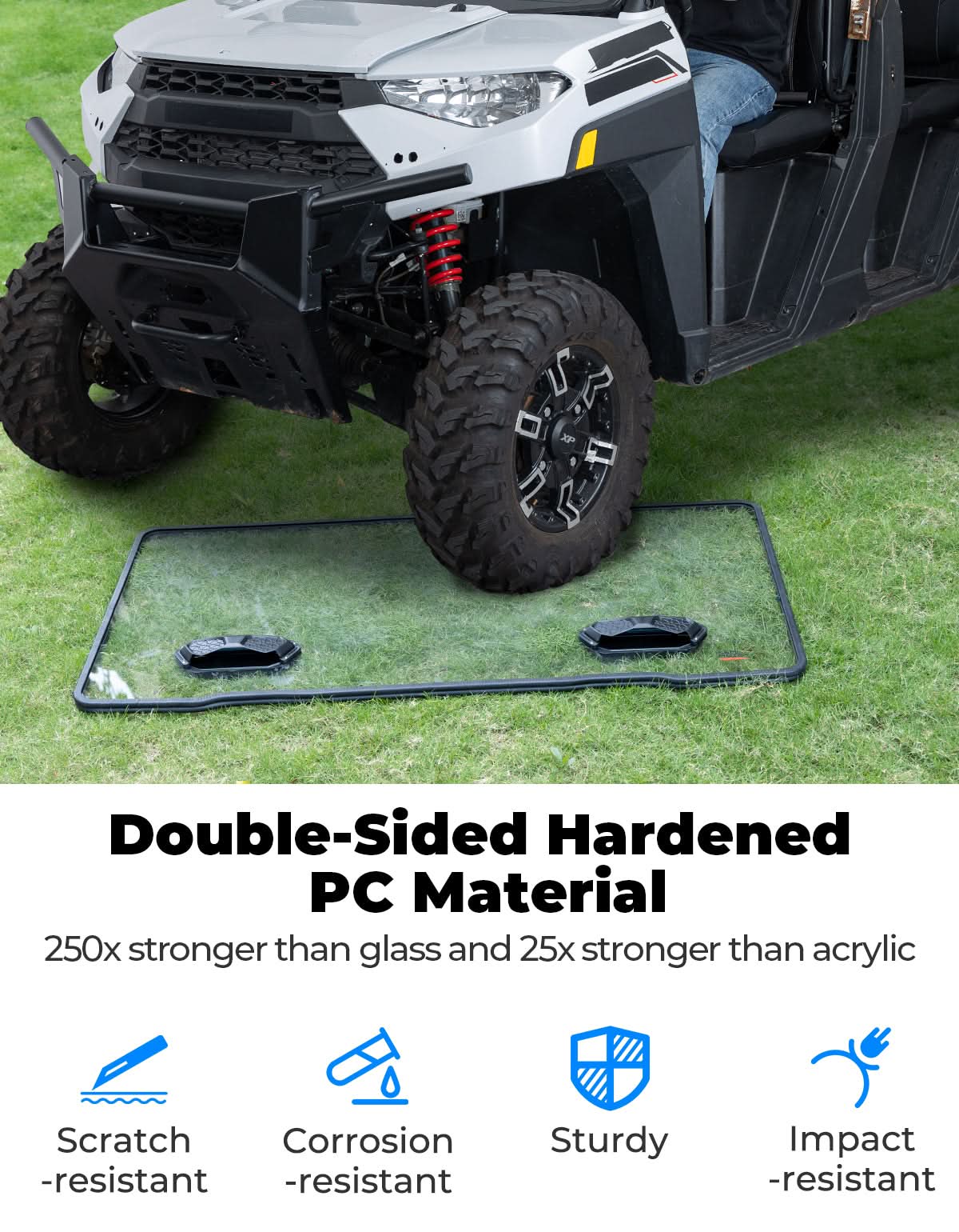 3-in-1 Vented Windshield for Polaris Ranger 1000 & XP 900/1000 (2014-2026) - Image 5