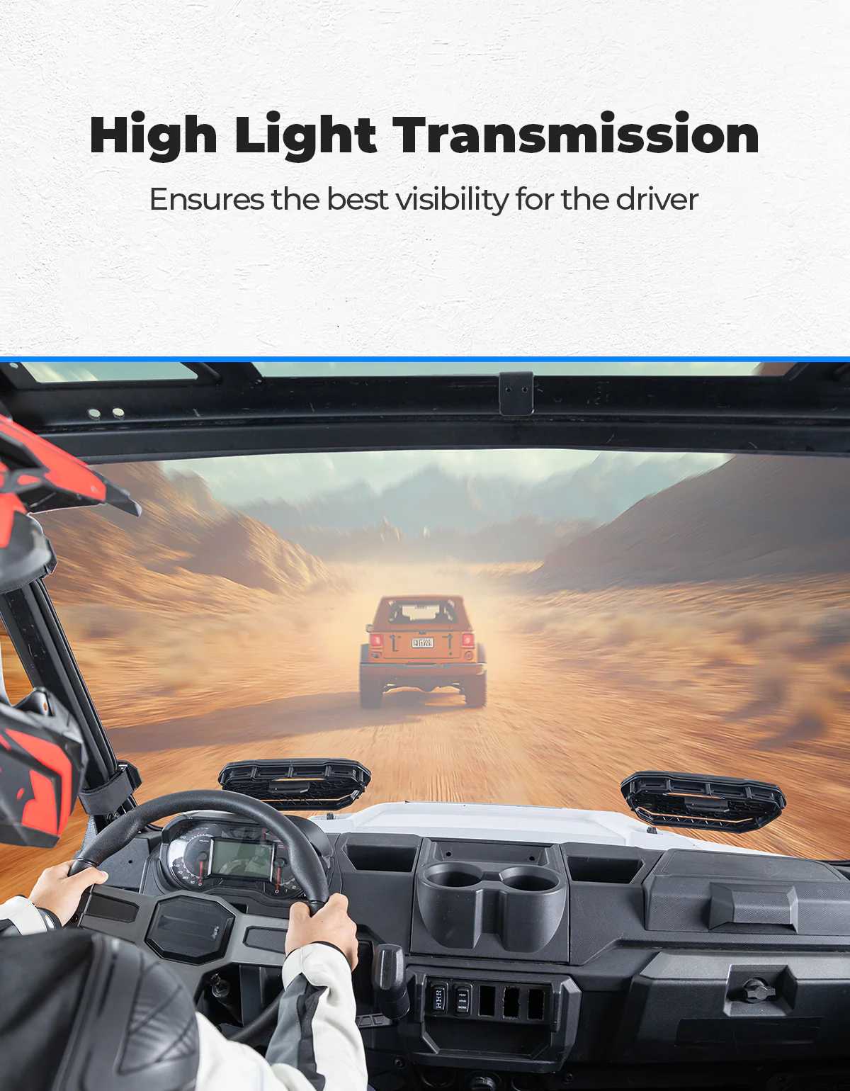 3-in-1 Vented Windshield for Polaris Ranger 1000 & XP 900/1000 (2014-2026) - Image 7