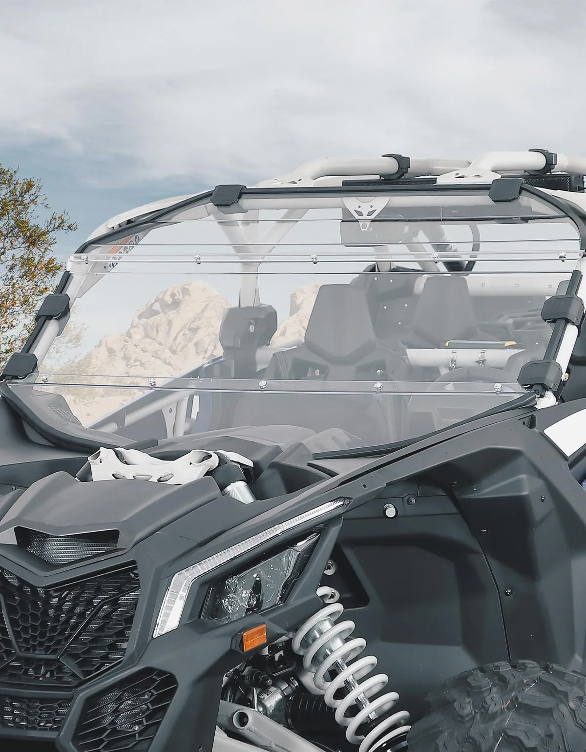 3-Piece PC Front Full Windshield for Can-Am Maverick X3/MAX - Image 8
