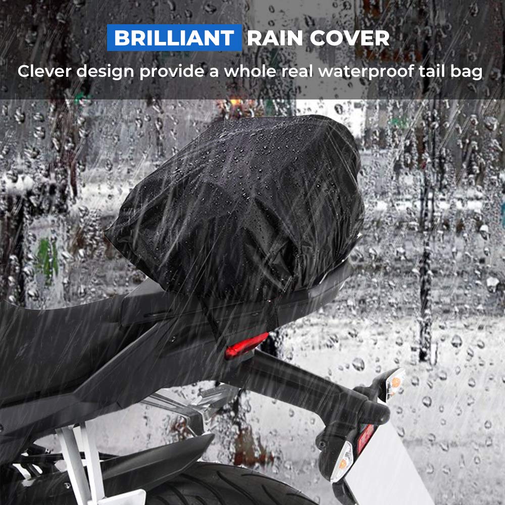 30L Expandable Tail Bag with Waterproof Cover, Helmet Bag - Image 4