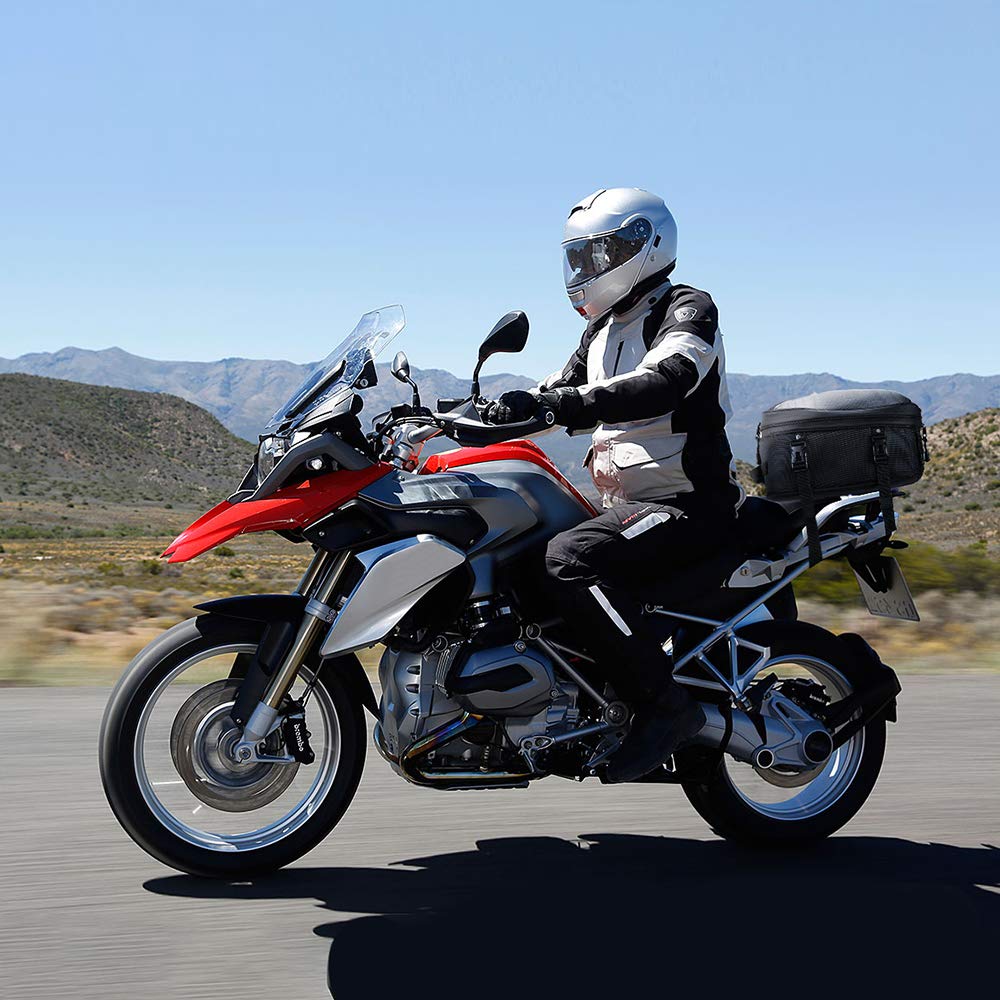 30L Expandable Tail Bag with Waterproof Cover, Helmet Bag - Image 7