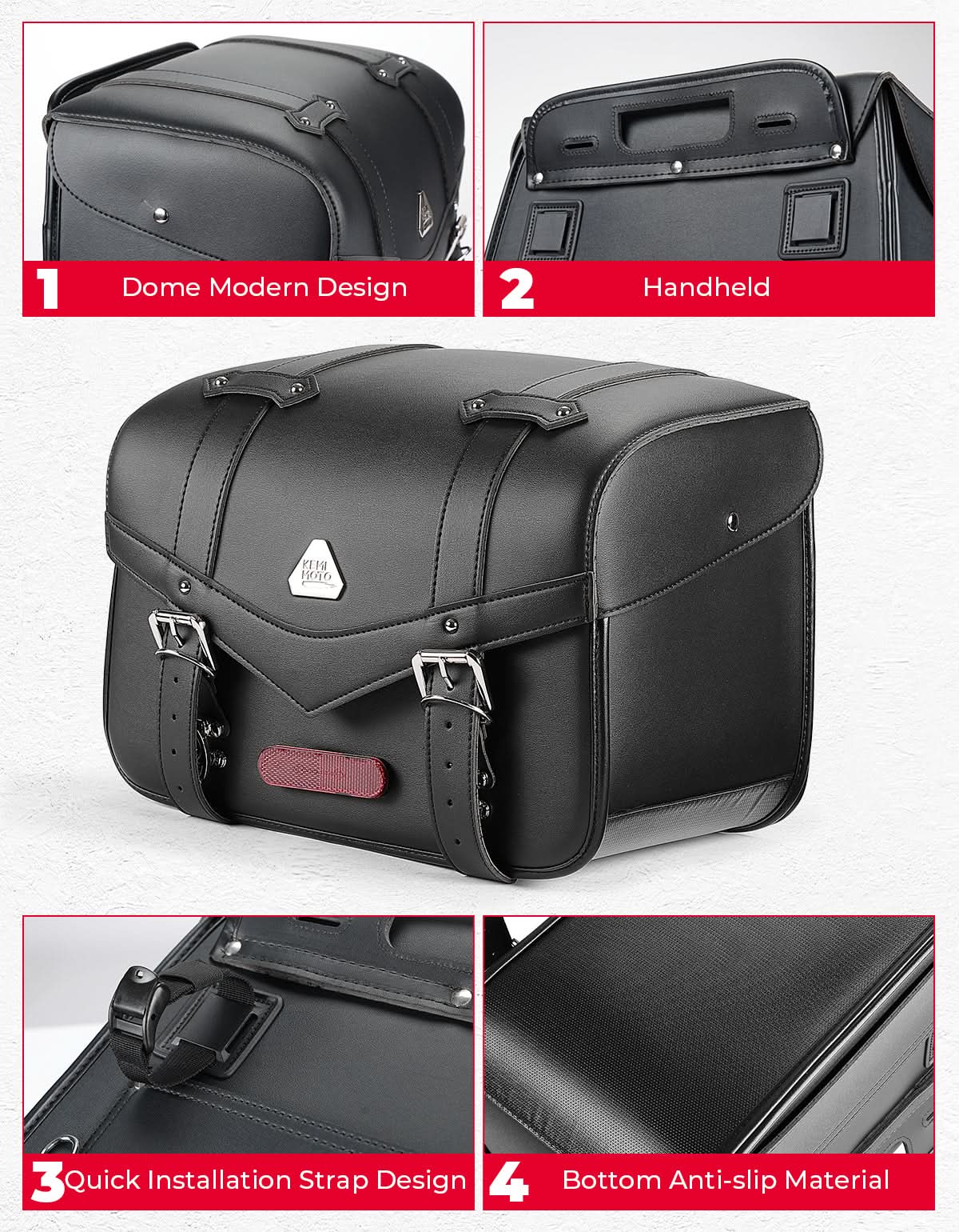 30L Saddlebags For Motorcycle - Image 3